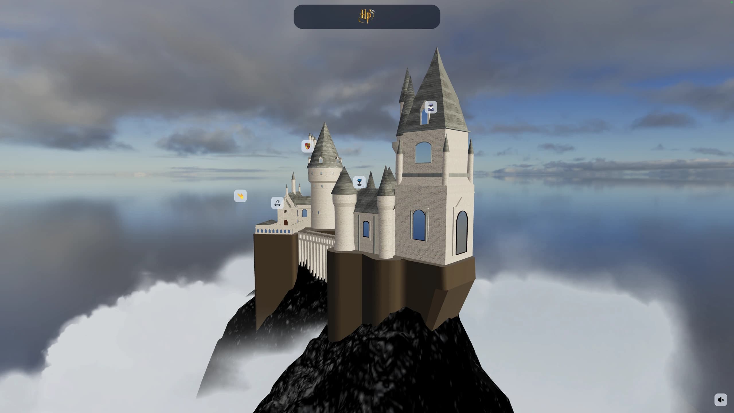 Hogwarts 3D map detail
