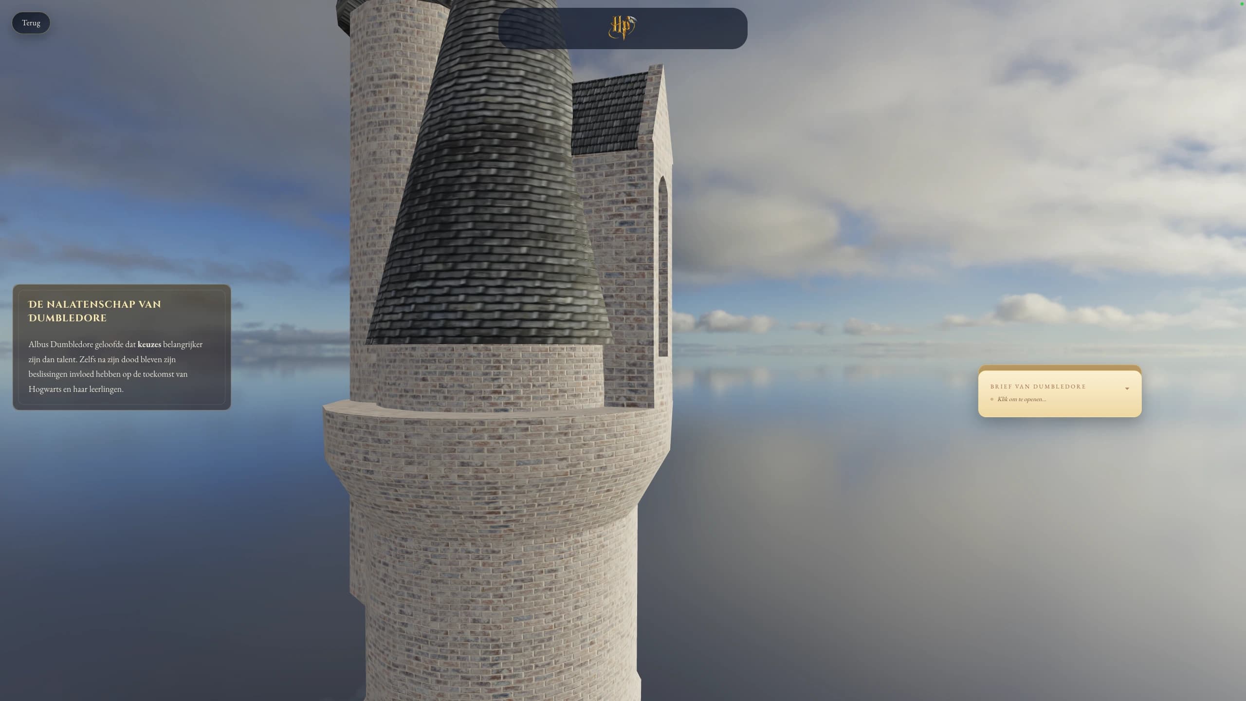 Hogwarts 3D map detail